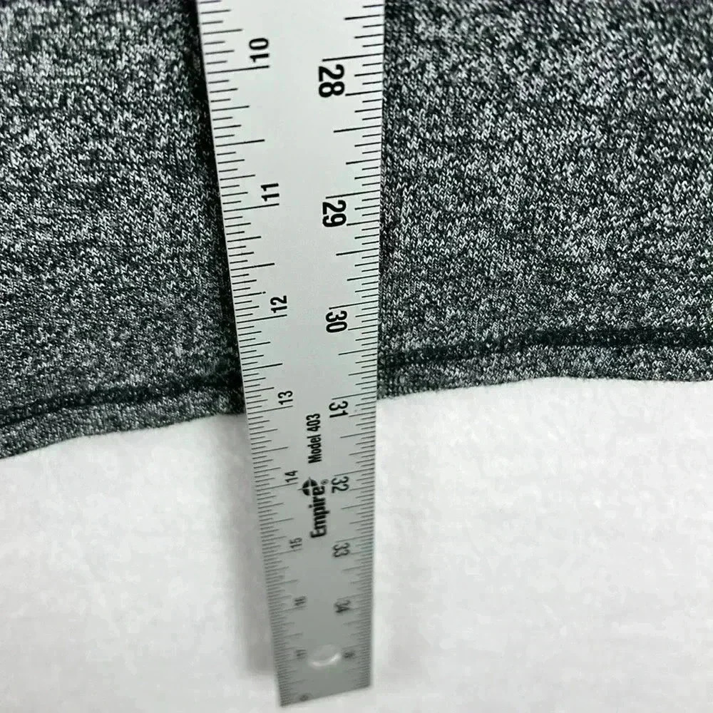 Max Studio Women’s Sweater Plus Sz 1X Heathered Black Cowl Neck Long Sleeve Soft - Picture 7 of 9